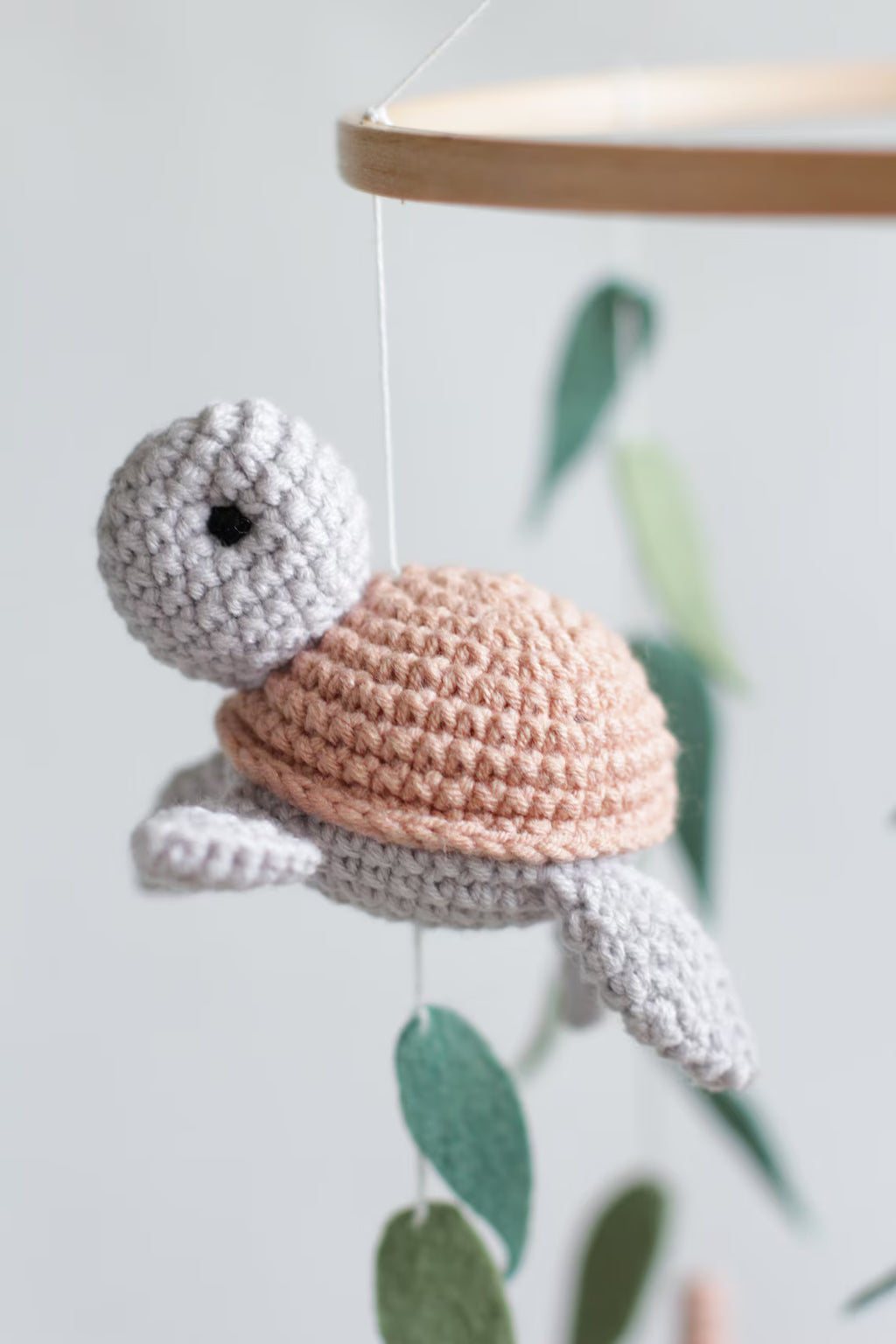 Ocean baby mobile. Nautical baby mobile. Ocean baby mobile with Narwhal, Jellyfish, Turtle, Stingray fish, Shark, Starfish and Puffer fish