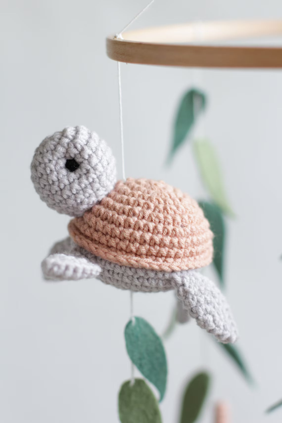 Ocean baby mobile. Nautical baby mobile. Ocean baby mobile with Narwhal, Jellyfish, Turtle, Stingray fish, Shark, Starfish and Puffer fish